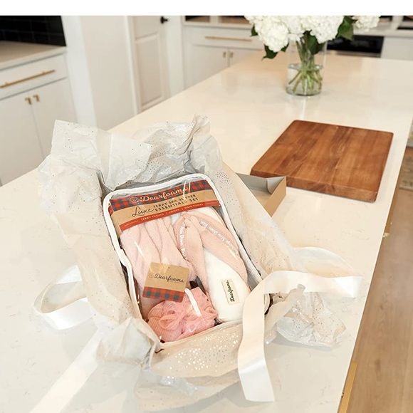 🍀 4/$20 Sale Dearfoams Women's Terry Spa-Inspired Gift Bundle Slipper - Picture 6 of 6